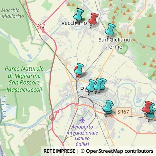 Mappa Via del Marmigliaio, 56100 Pisa PI, Italia (5.41143)