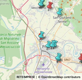 Mappa Via del Marmigliaio, 56122 Pisa PI, Italia (5.41143)