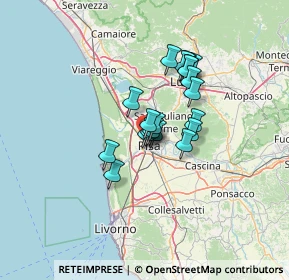 Mappa Via del Marmigliaio, 56122 Pisa PI, Italia (9.147)