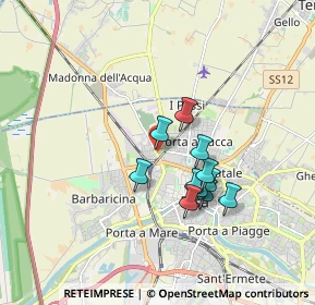 Mappa Via del Marmigliaio, 56122 Pisa PI, Italia (1.40182)