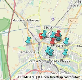 Mappa Via del Marmigliaio, 56122 Pisa PI, Italia (1.56636)