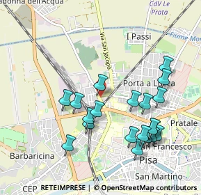 Mappa Via del Marmigliaio, 56122 Pisa PI, Italia (1.032)