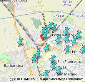 Mappa Via del Marmigliaio, 56122 Pisa PI, Italia (1.047)