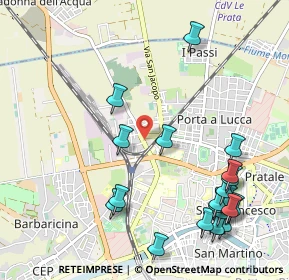 Mappa Via del Marmigliaio, 56122 Pisa PI, Italia (1.3175)