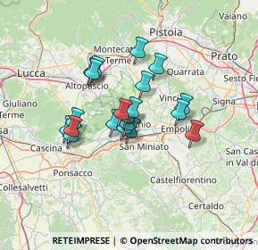 Mappa Via Leonardo Da Vinci, 50054 Fucecchio FI, Italia (10.114)