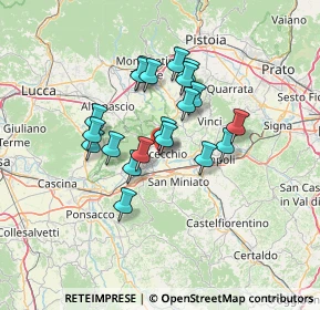Mappa Via Leonardo Da Vinci, 50054 Fucecchio FI, Italia (10.899)