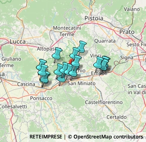 Mappa Via Leonardo Da Vinci, 50054 Fucecchio FI, Italia (9.5595)