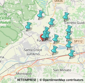 Mappa Via Leonardo Da Vinci, 50054 Fucecchio FI, Italia (3.34385)