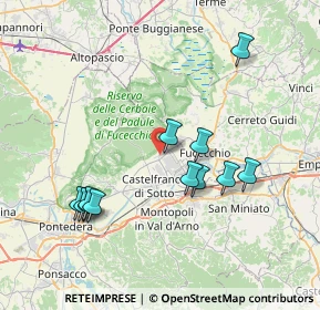 Mappa Via Curzio Malaparte, 56029 Santa Croce sull'Arno PI, Italia (7.86667)