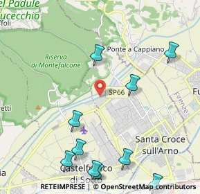 Mappa Via Curzio Malaparte, 56029 Santa Croce sull'Arno PI, Italia (3.06583)