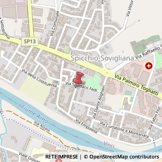 Mappa Via Pietro Maroncelli,  34, 50137 Vinci, Firenze (Toscana)