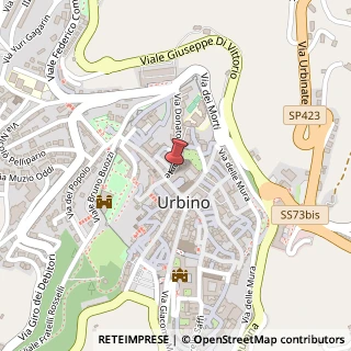 Mappa Via Donato Bramante, 8, 61029 Urbino, Pesaro e Urbino (Marche)