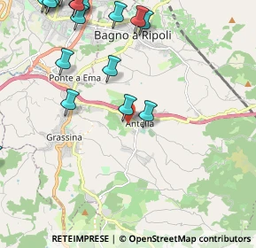 Mappa Via delle Torricella, 50012 Antella FI, Italia (3.2365)