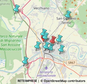 Mappa Via Po, 56122 Pisa PI, Italia (3.08091)