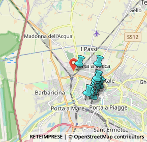 Mappa Via Po, 56122 Pisa PI, Italia (1.5125)