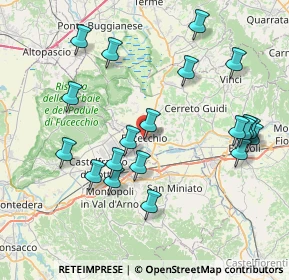 Mappa Via Fratelli Cairoli, 50054 Fucecchio FI, Italia (8.652)