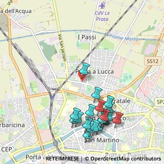 Mappa Via Orazio Gentileschi, 56123 Pisa PI, Italia (1.2205)