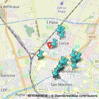 Mappa Via Orazio Gentileschi, 56123 Pisa PI, Italia (1.006)