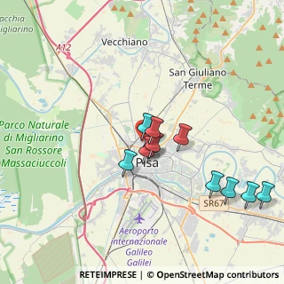 Mappa Via Orazio Gentileschi, 56123 Pisa PI, Italia (3.39727)