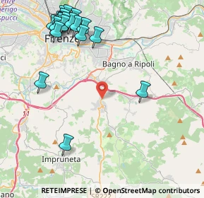 Mappa Via Borgo Bartolini, 50012 Bagno a Ripoli FI, Italia (5.5705)