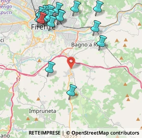 Mappa Via Borgo Bartolini, 50012 Bagno a Ripoli FI, Italia (5.4105)
