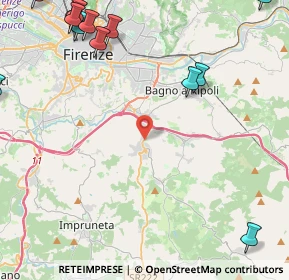 Mappa Via Borgo Bartolini, 50012 Bagno a Ripoli FI, Italia (7.13133)