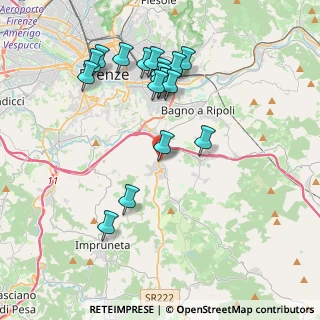 Mappa Via Borgo Bartolini, 50012 Bagno a Ripoli FI, Italia (4.05556)