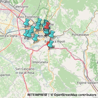 Mappa Via Borgo Bartolini, 50012 Bagno a Ripoli FI, Italia (6.59412)