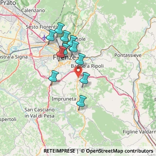 Mappa Via Borgo Bartolini, 50012 Bagno a Ripoli FI, Italia (6.33)