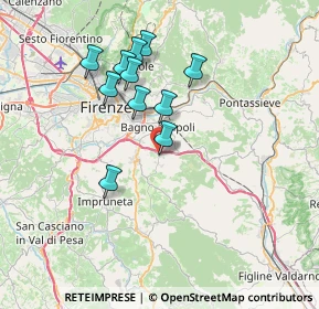 Mappa Via Ubaldino Peruzzi, 50012 Antella FI, Italia (6.59)