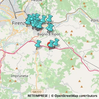 Mappa Via Ubaldino Peruzzi, 50012 Bagno a Ripoli FI, Italia (4.084)