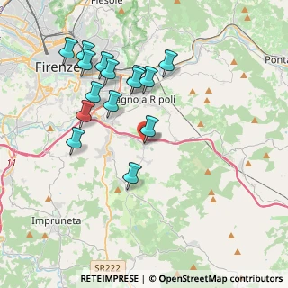 Mappa Piazza Ubaldino Peruzzi, 50012 Antella FI, Italia (3.948)