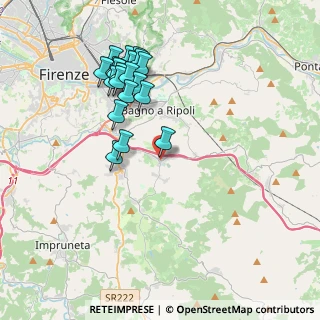 Mappa Via Ubaldino Peruzzi, 50012 Bagno a Ripoli FI, Italia (3.9535)