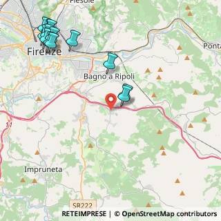 Mappa Via Ubaldino Peruzzi, 50012 Bagno a Ripoli FI, Italia (5.86615)