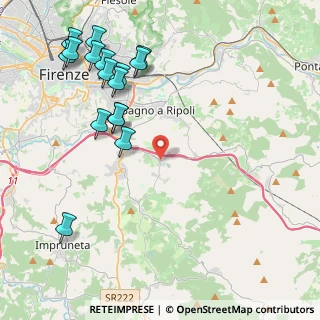 Mappa Via Ubaldino Peruzzi, 50012 Bagno a Ripoli FI, Italia (5.18813)