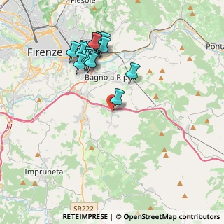 Mappa Via Ubaldino Peruzzi, 50012 Bagno a Ripoli FI, Italia (4.1085)
