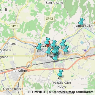 Mappa Presso Centro Commerciale Marzi&Fulignati, 50059 Vinci FI, Italia (1.39167)