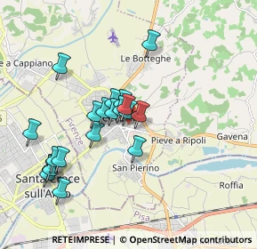 Mappa Via Trento, 50054 Fucecchio FI, Italia (1.695)