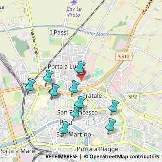 Mappa Via Palermo, 56123 Pisa PI, Italia (1.05182)
