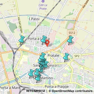 Mappa Via Palermo, 56123 Pisa PI, Italia (1.13357)
