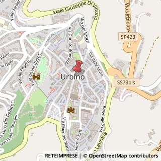 Mappa Via Guido da Montefeltro, 32, 61029 Urbino, Pesaro e Urbino (Marche)