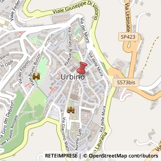 Mappa Via Vittorio Veneto, 30, 61029 Urbino, Pesaro e Urbino (Marche)