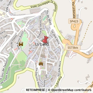 Mappa Via Vittorio Veneto, 2, 61029 Urbino, Pesaro e Urbino (Marche)