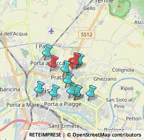 Mappa Vicino Elettroservice, 56017 San Giuliano Terme PI, Italia (1.35667)