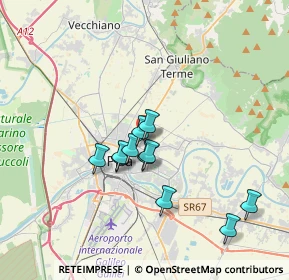 Mappa Vicino Elettroservice, 56017 San Giuliano Terme PI, Italia (3)