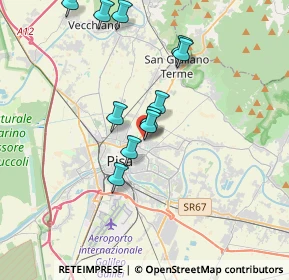 Mappa Vicino Elettroservice, 56017 San Giuliano Terme PI, Italia (3.43182)