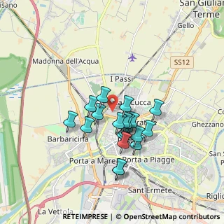 Mappa Piazzale Ravenna, 56123 Pisa PI, Italia (1.411)