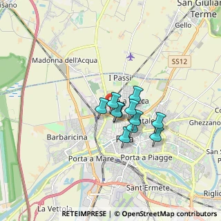 Mappa Piazzale Ravenna, 56123 Pisa PI, Italia (1.08727)