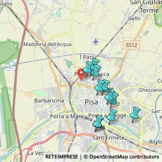 Mappa Piazzale Ravenna, 56123 Pisa PI, Italia (1.87455)