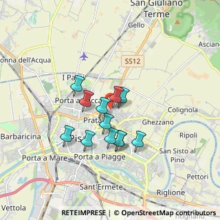 Mappa Via F. Pontecorvo, 56017 San Giuliano Terme PI, Italia (1.3625)